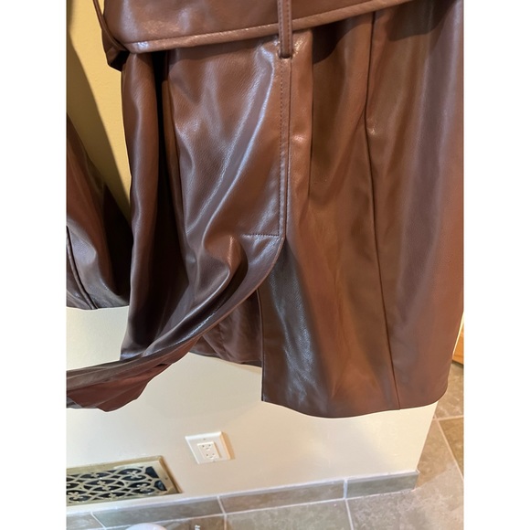 Sam Edelman Brown Faux Leather Women’s Jacket. Size M. - Picture 7 of 7